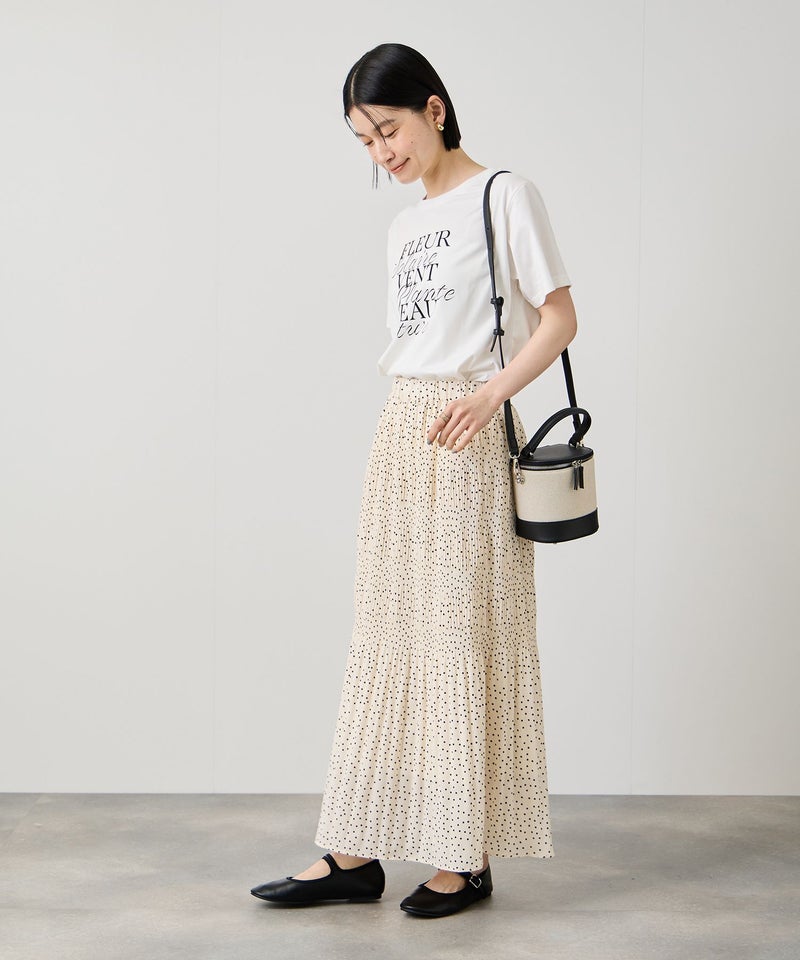 Idnes  マジョリカプリーツ フレアスカート レディース商品画像-5