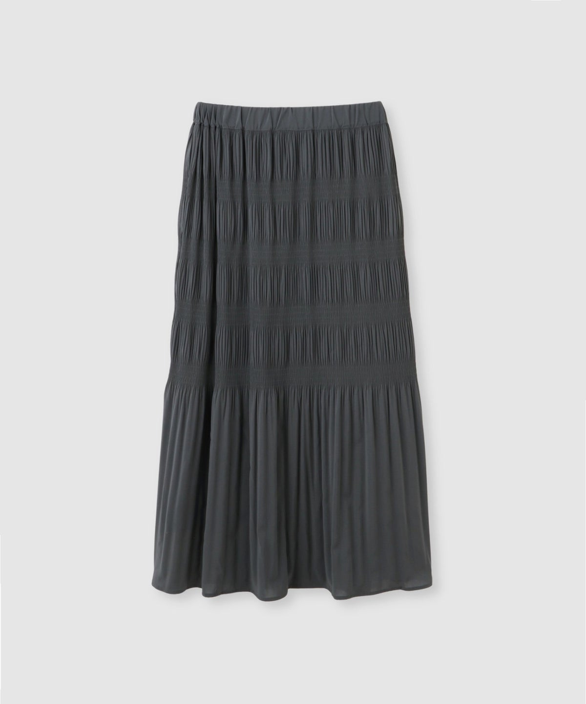 Idnes マジョリカプリーツ フレアスカート レディース