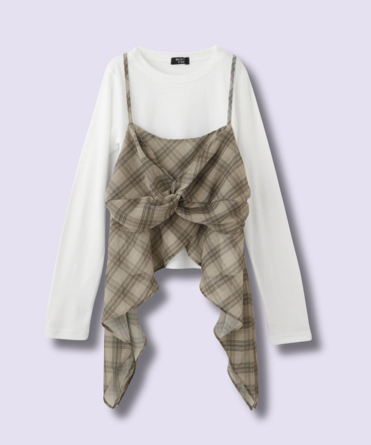 RICH MIX イヘレムキャミソール×ロングTシャツ アンサンブル キッズ メール便 対応商品