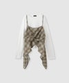 RICH MIX イヘレムキャミソール×ロングTシャツ アンサンブル キッズ メール便 対応商品商品サムネイル-2