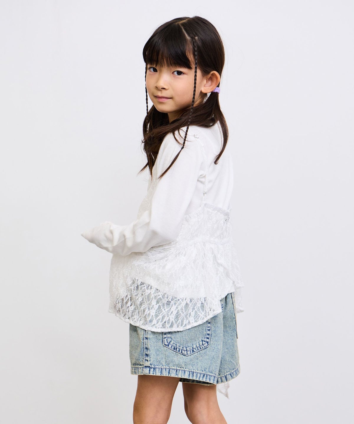 RICH MIX イヘレムキャミソール×ロングTシャツ アンサンブル キッズ メール便 対応商品