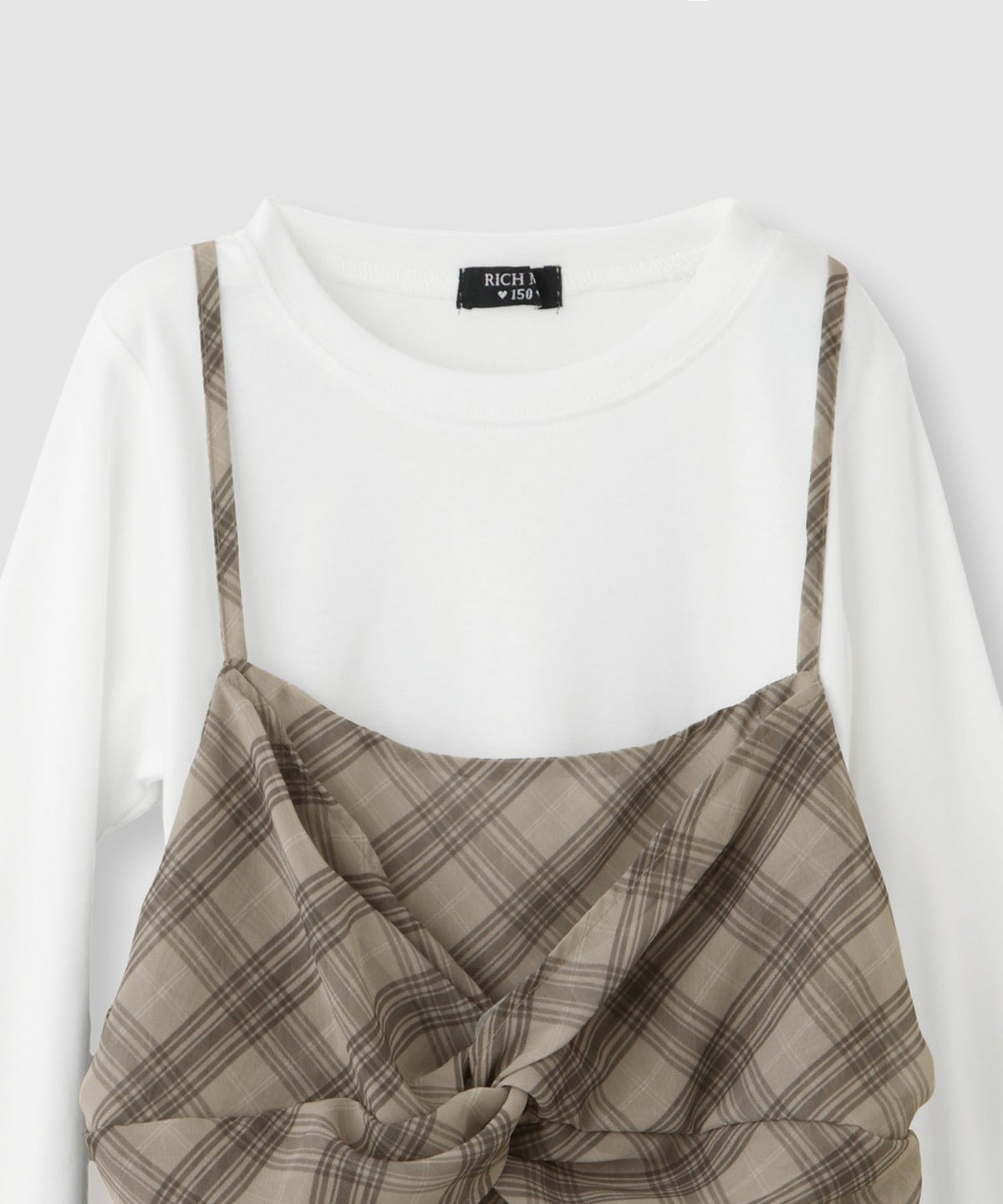 RICH MIX イヘレムキャミソール×ロングTシャツ アンサンブル キッズ メール便 対応商品