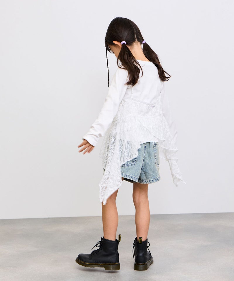 RICH MIX  イヘレムキャミソール×ロングTシャツ アンサンブル キッズ メール便 対応商品商品画像-7