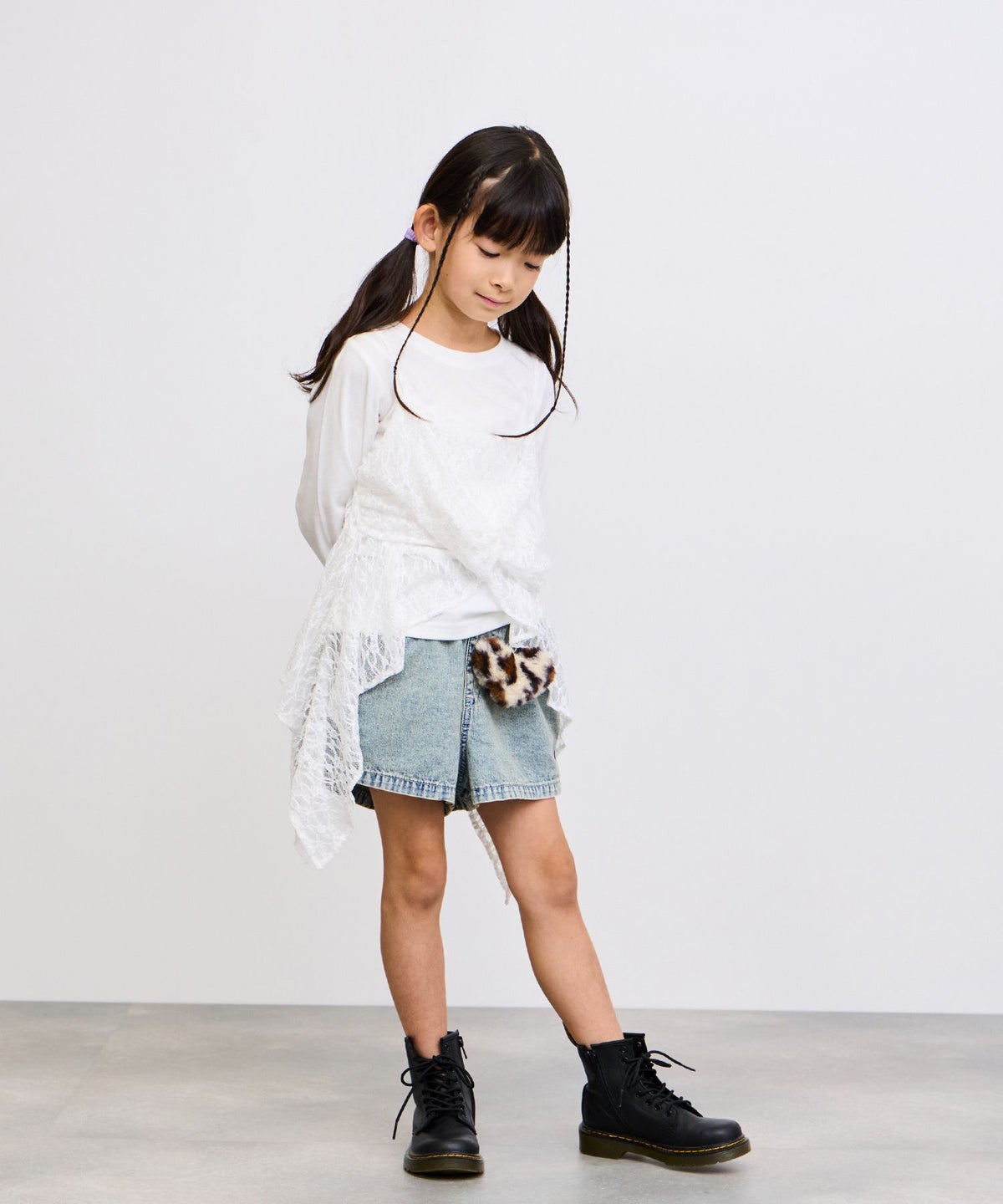 RICH MIX イヘレムキャミソール×ロングTシャツ アンサンブル キッズ メール便 対応商品