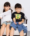 RICH MIX イヘレムキャミソール×ロングTシャツ アンサンブル キッズ メール便 対応商品商品サムネイル-17