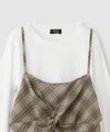 RICH MIX イヘレムキャミソール×ロングTシャツ アンサンブル キッズ メール便 対応商品商品サムネイル-22