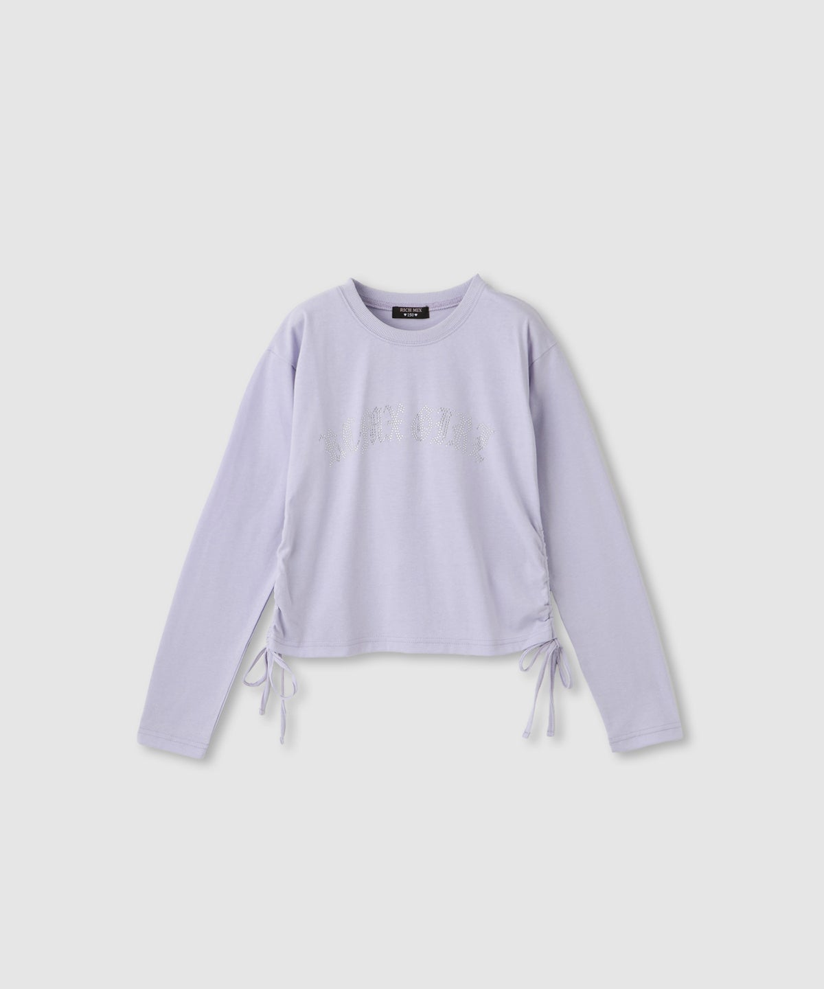 RICH MIX キラキラストーンロゴ シャーリングTシャツ キッズ メール便 対応商品