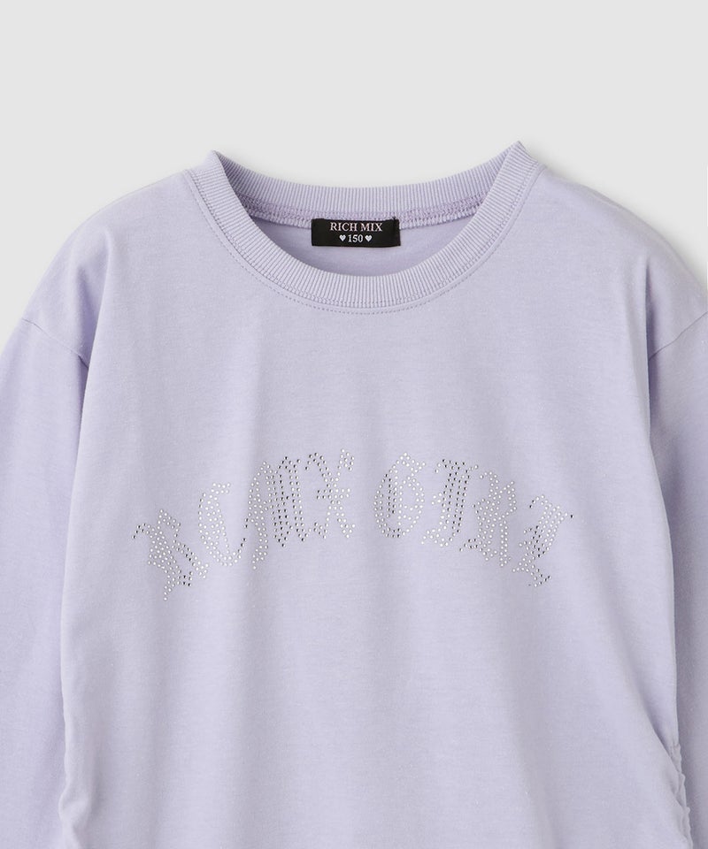 RICH MIX キラキラストーンロゴ シャーリングTシャツ キッズ メール便 対応商品商品画像-4