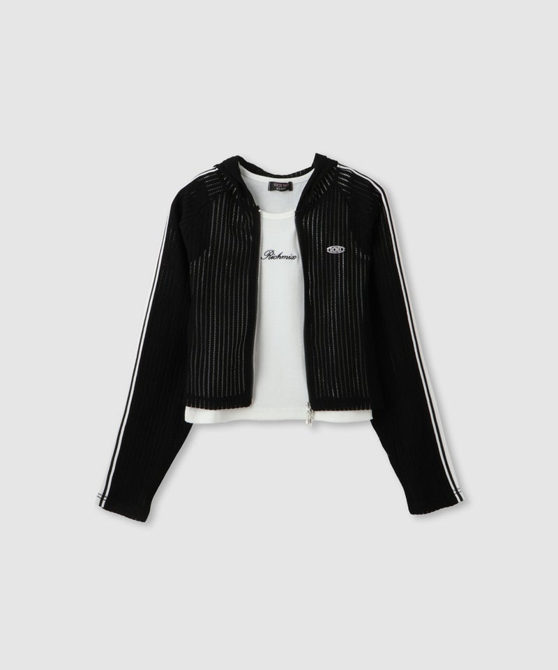 RICH MIX  Wジップ メッシュパーカー＆タンクトップ アンサンブル キッズ商品画像-1