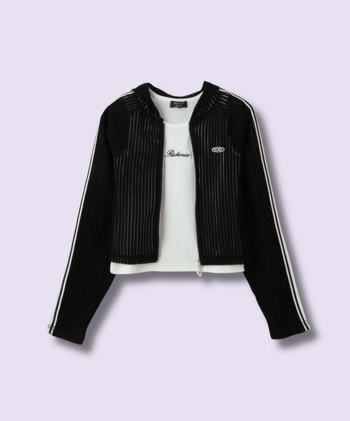 RICH MIX Wジップ メッシュパーカー＆タンクトップ アンサンブル キッズ