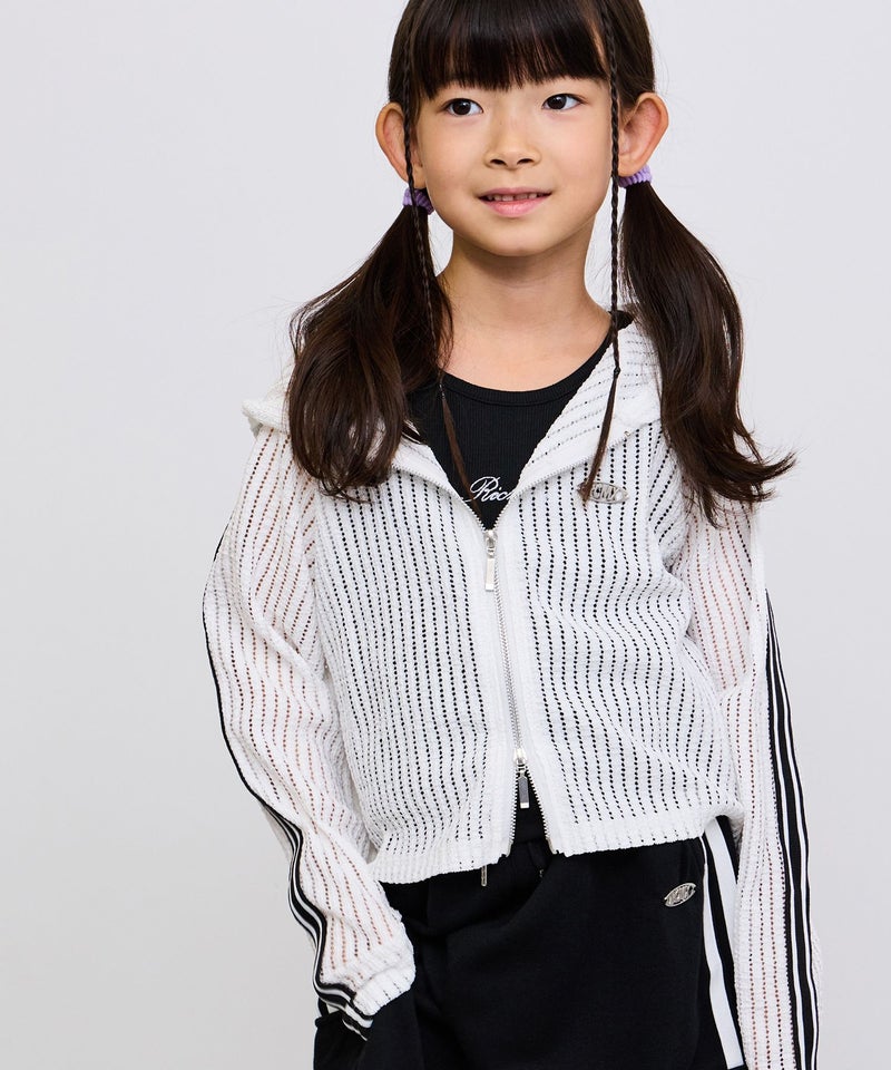 RICH MIX  Wジップ メッシュパーカー＆タンクトップ アンサンブル キッズ商品画像-1