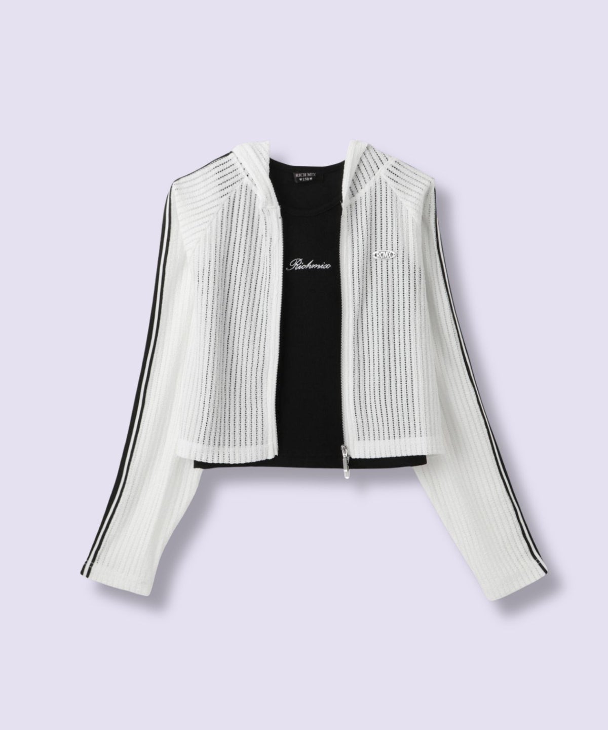 RICH MIX Wジップ メッシュパーカー＆タンクトップ アンサンブル キッズ