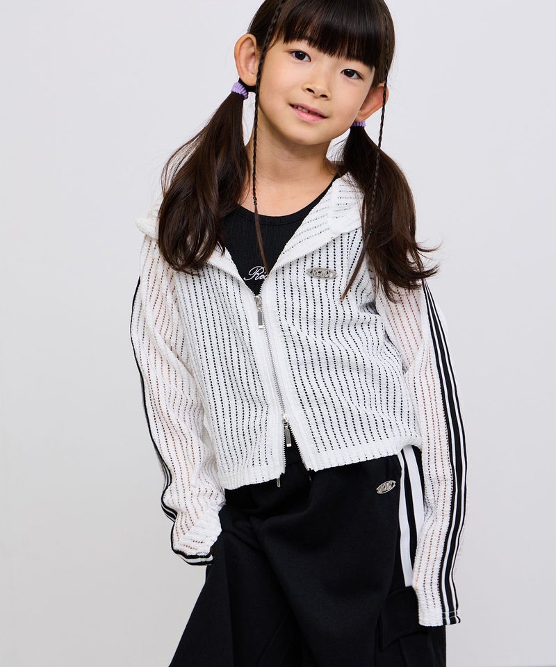 RICH MIX Wジップ メッシュパーカー&タンクトップ アンサンブル キッズ商品画像-4