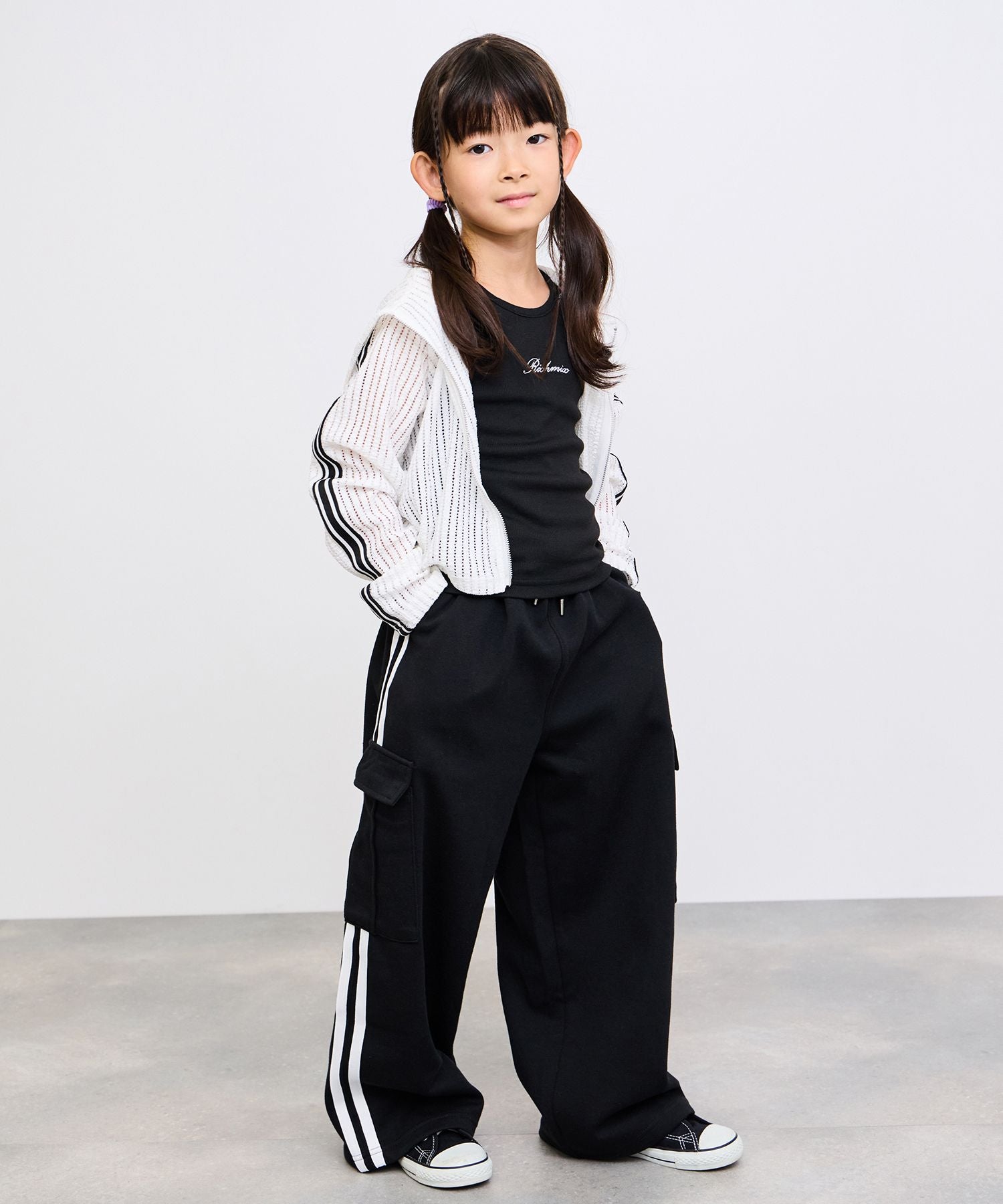 RICH MIX Wジップ メッシュパーカー＆タンクトップ アンサンブル キッズ