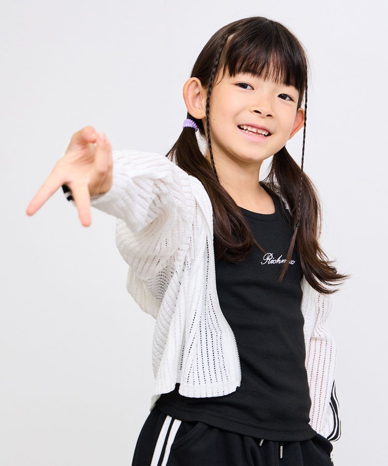 RICH MIX  Wジップ メッシュパーカー＆タンクトップ アンサンブル キッズ商品画像-8