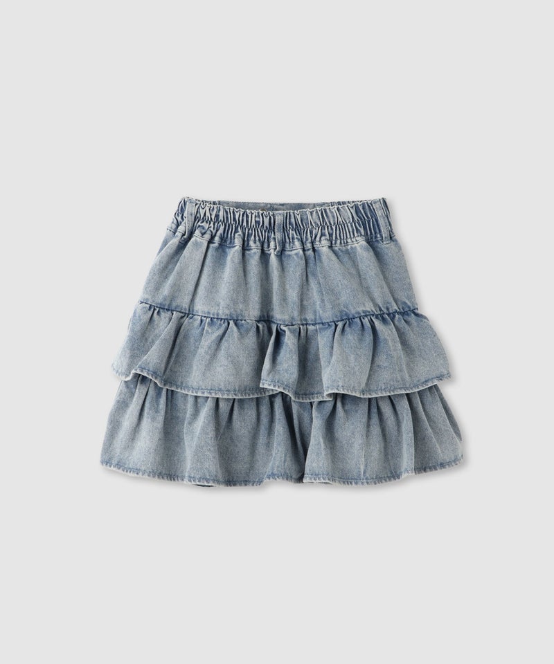 RICH MIX ティアードスカパン ふわふわハートチャーム付き キッズ商品画像-4