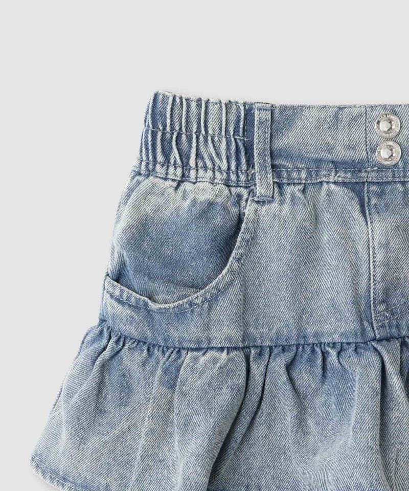 RICH MIX ティアードスカパン ふわふわハートチャーム付き キッズ商品画像-5