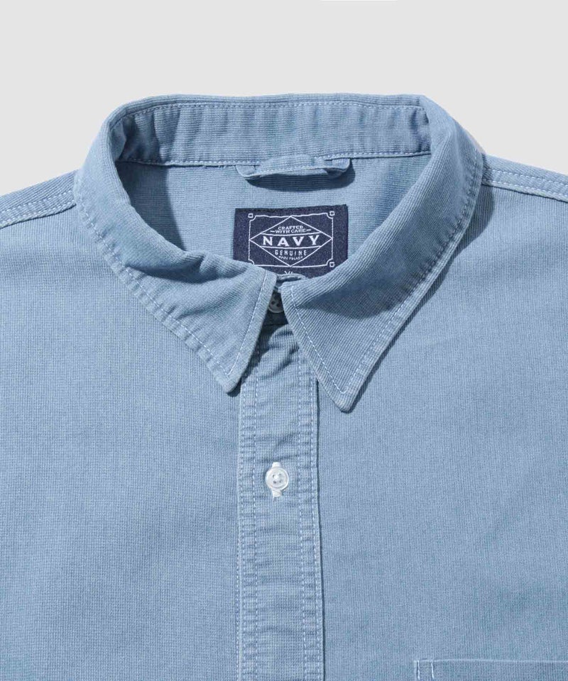 NAVY ブリーズデニム 長袖レギュラーカラーシャツ メンズ商品画像-5
