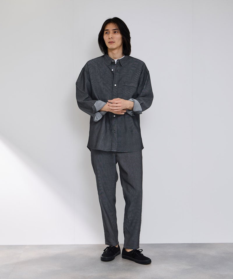 NAVY  ブリーズデニム 長袖レギュラーカラーシャツ メンズ商品画像-11