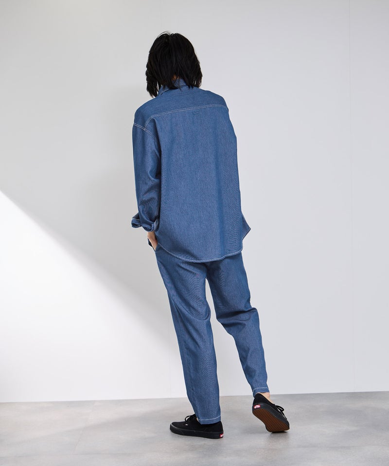 NAVY  ブリーズデニム 長袖レギュラーカラーシャツ メンズ商品画像-16