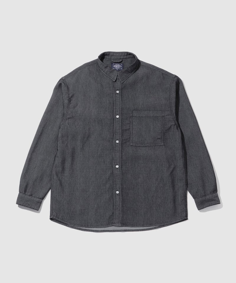 NAVY ブリーズデニム 長袖レギュラーカラーシャツ メンズ商品画像-18