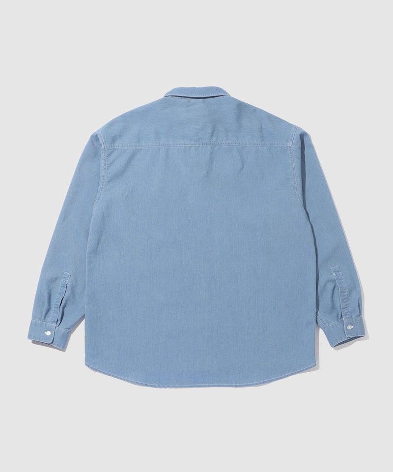 NAVY ブリーズデニム 長袖レギュラーカラーシャツ メンズ商品画像-20