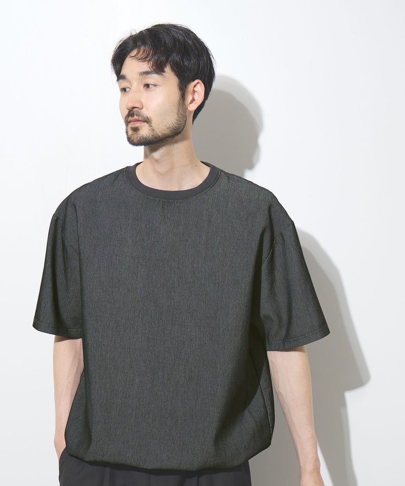 NAVY  ブリーズデニム オーバーTシャツ メンズ メール便 対応商品商品画像-1