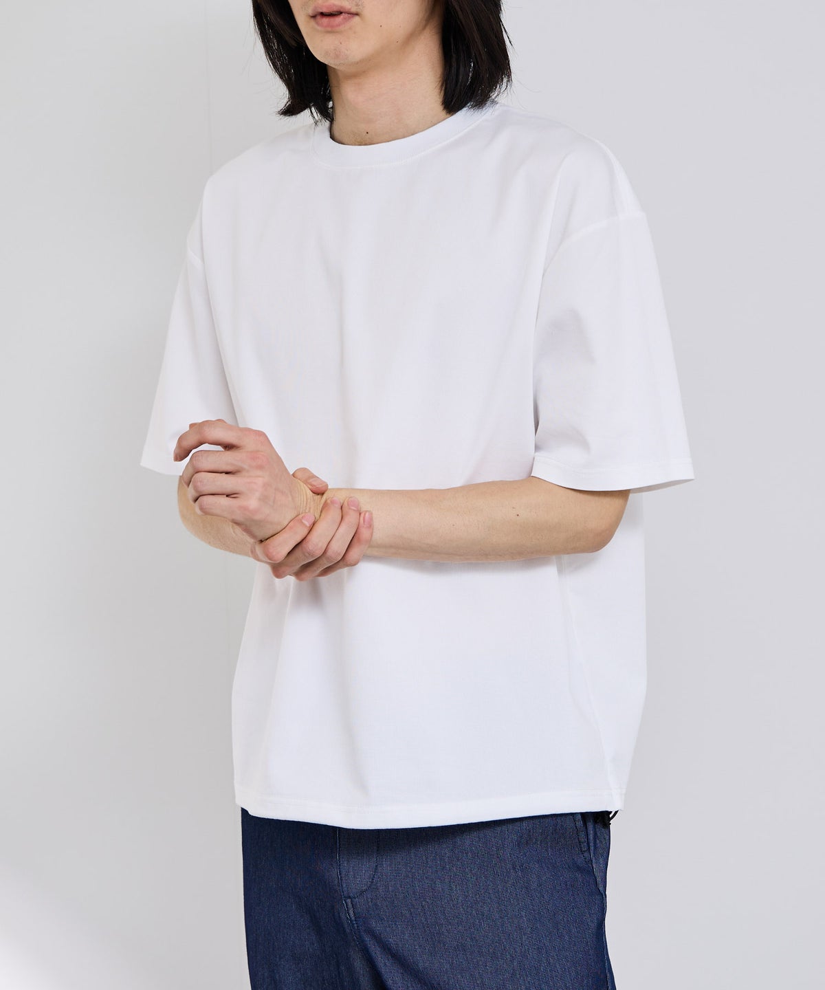 NAVY ブリーズデニム オーバーTシャツ メンズ メール便 対応商品