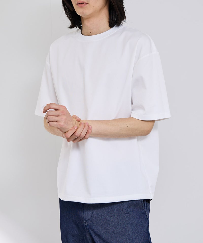 NAVY ブリーズデニム オーバーTシャツ メンズ メール便 対応商品商品画像-8