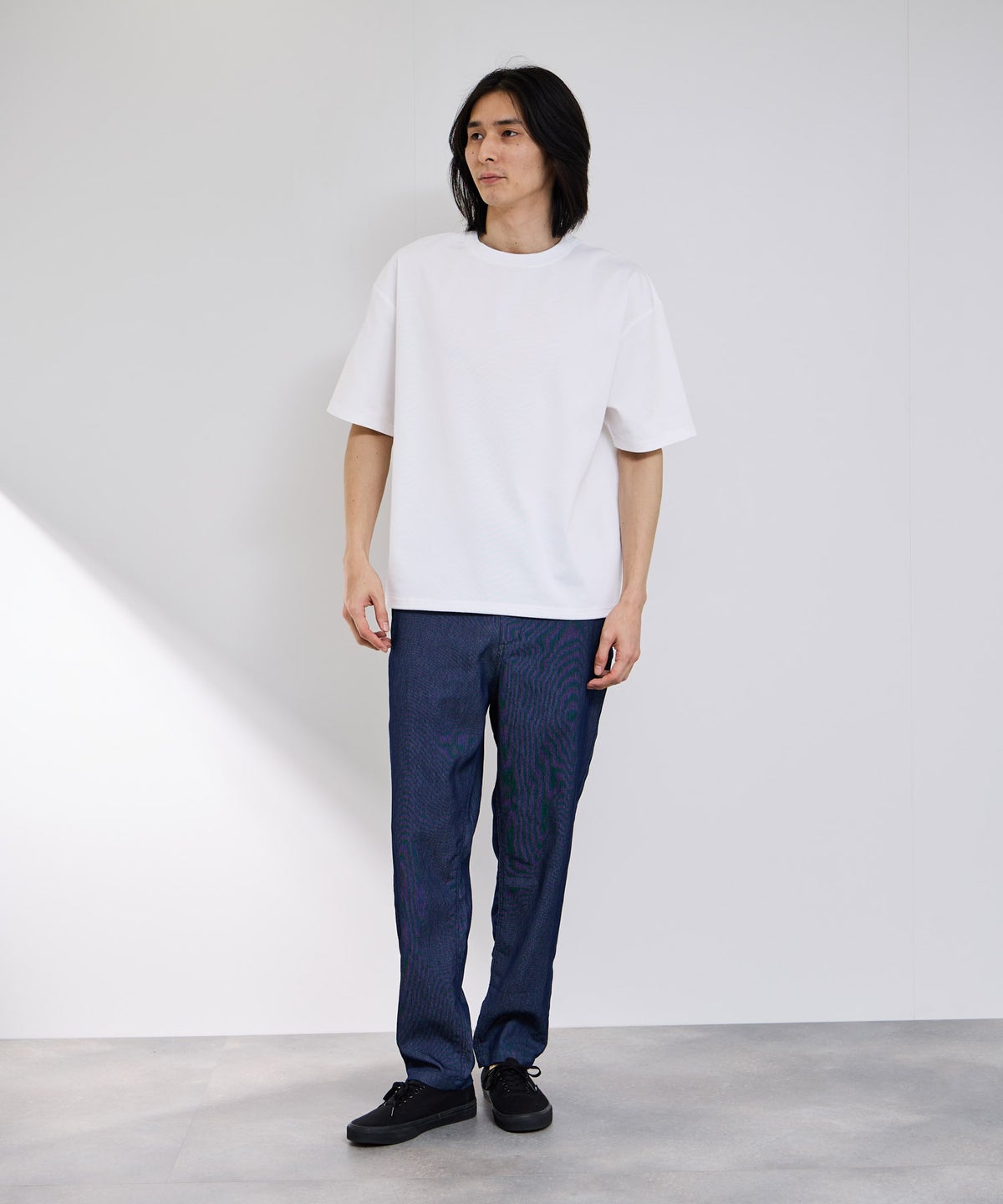 NAVY ブリーズデニム オーバーTシャツ メンズ メール便 対応商品