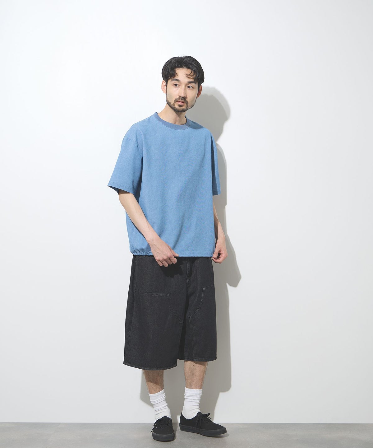 NAVY ブリーズデニム オーバーTシャツ メンズ メール便 対応商品