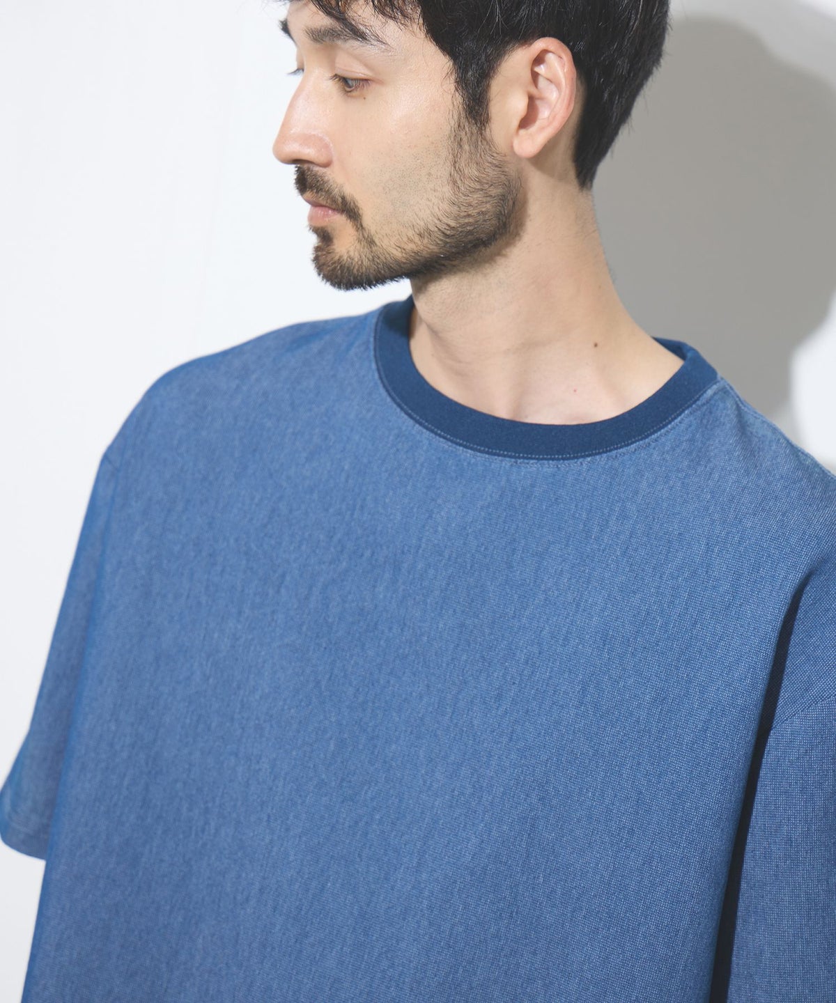 NAVY ブリーズデニム オーバーTシャツ メンズ メール便 対応商品