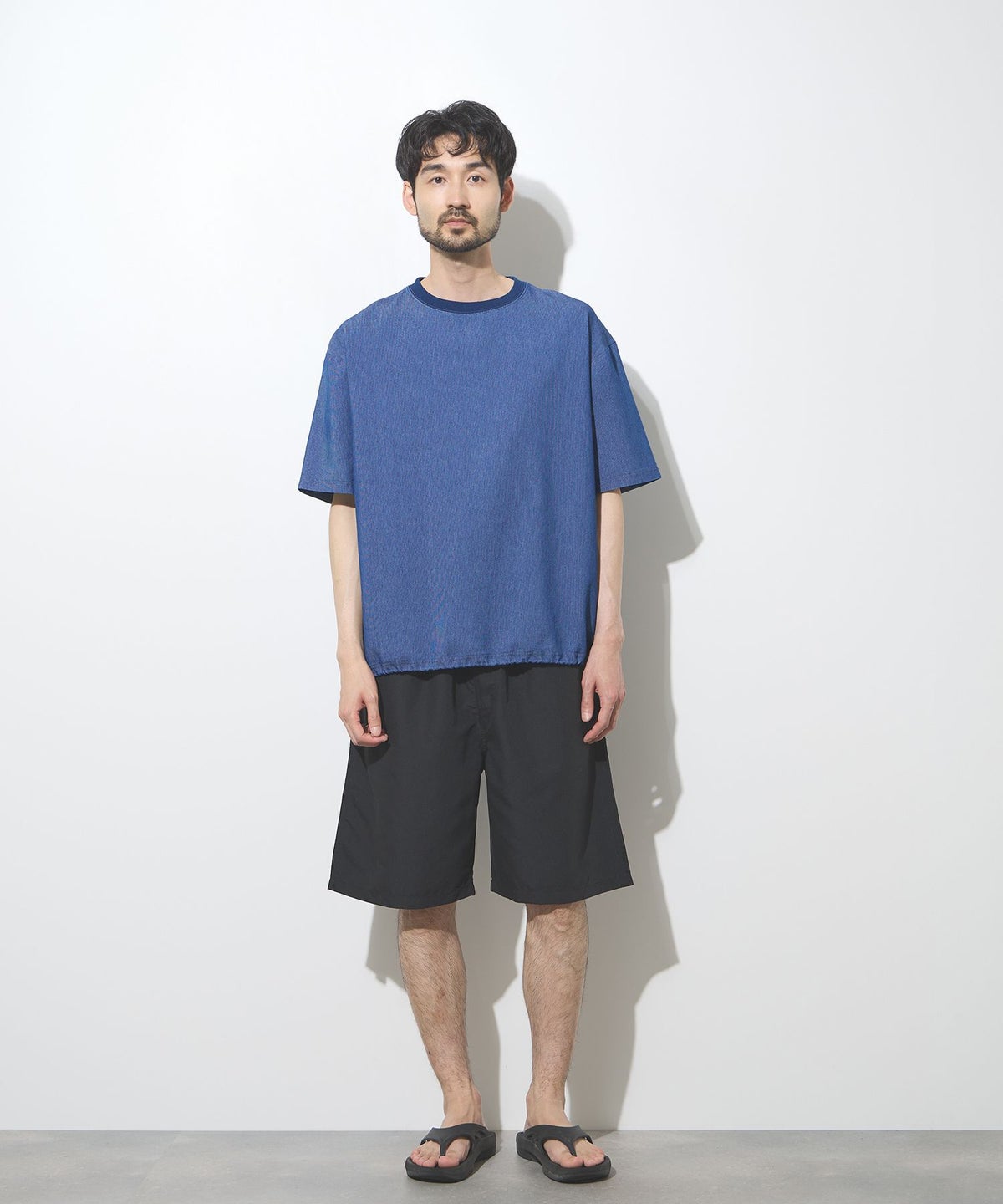 NAVY ブリーズデニム オーバーTシャツ メンズ メール便 対応商品