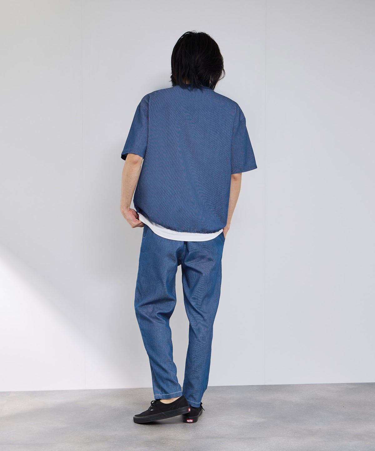 NAVY ブリーズデニム オーバーTシャツ メンズ メール便 対応商品