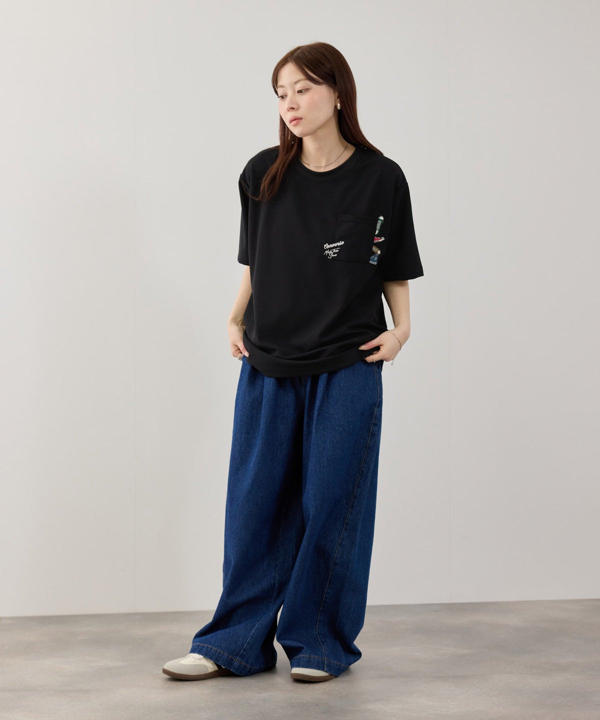 CONVERSE ポケット刺繍Tシャツ メンズ メール便 対応商品