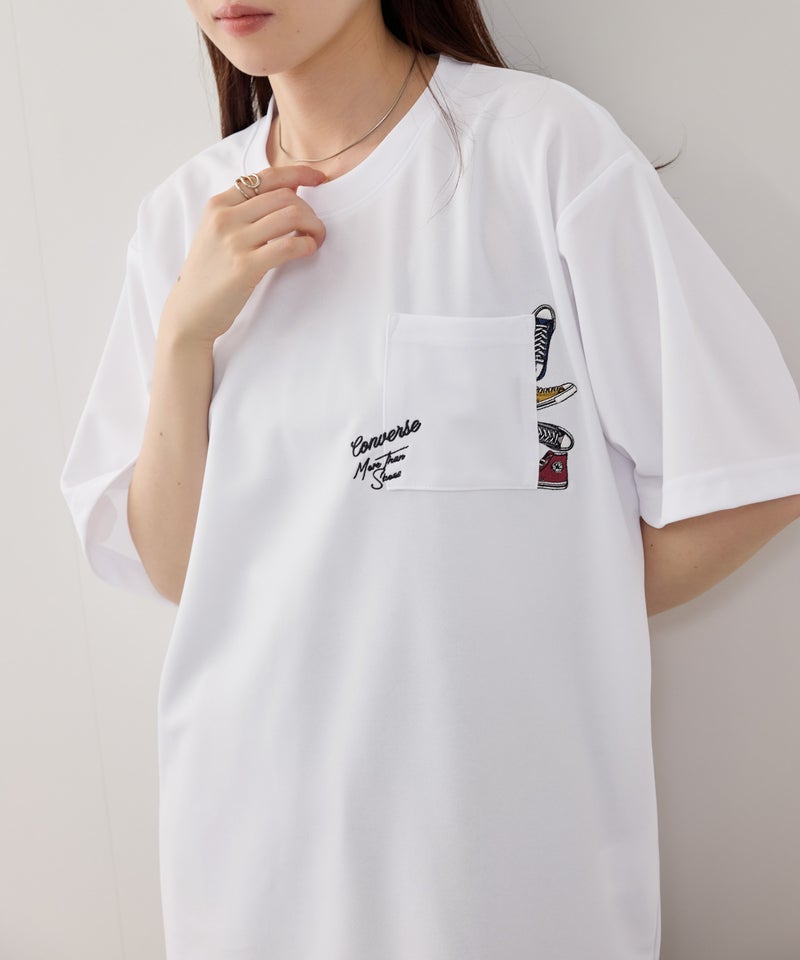 CONVERSE  ポケット刺繍Tシャツ メンズ メール便 対応商品商品画像-10