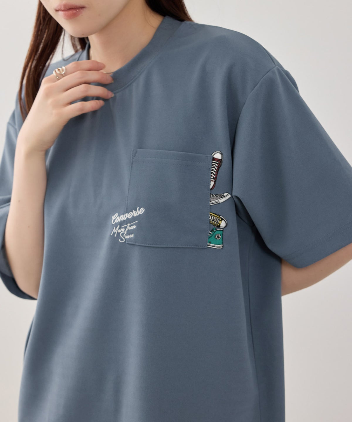 CONVERSE ポケット刺繍Tシャツ メンズ メール便 対応商品