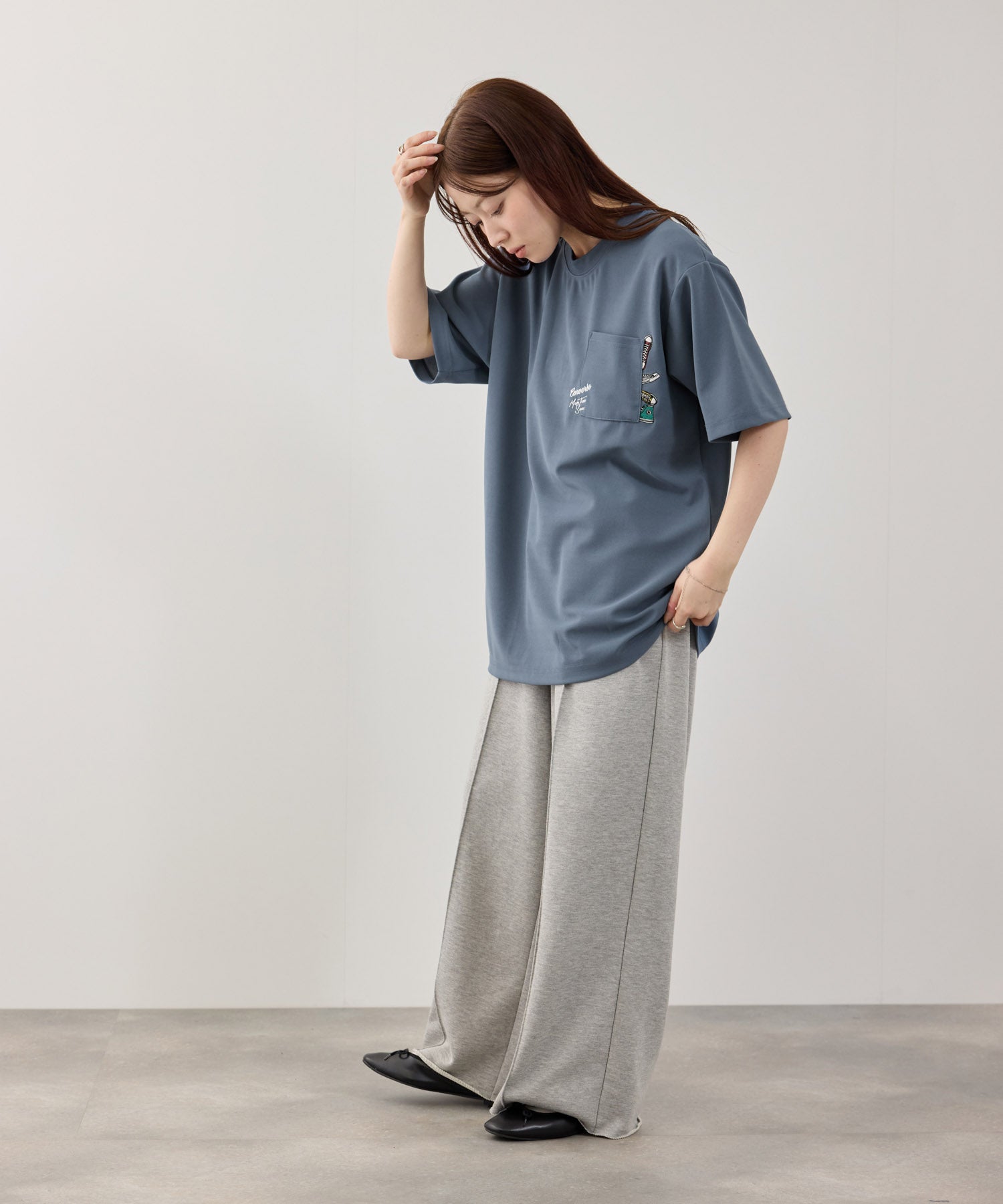 CONVERSE ポケット刺繍Tシャツ メンズ