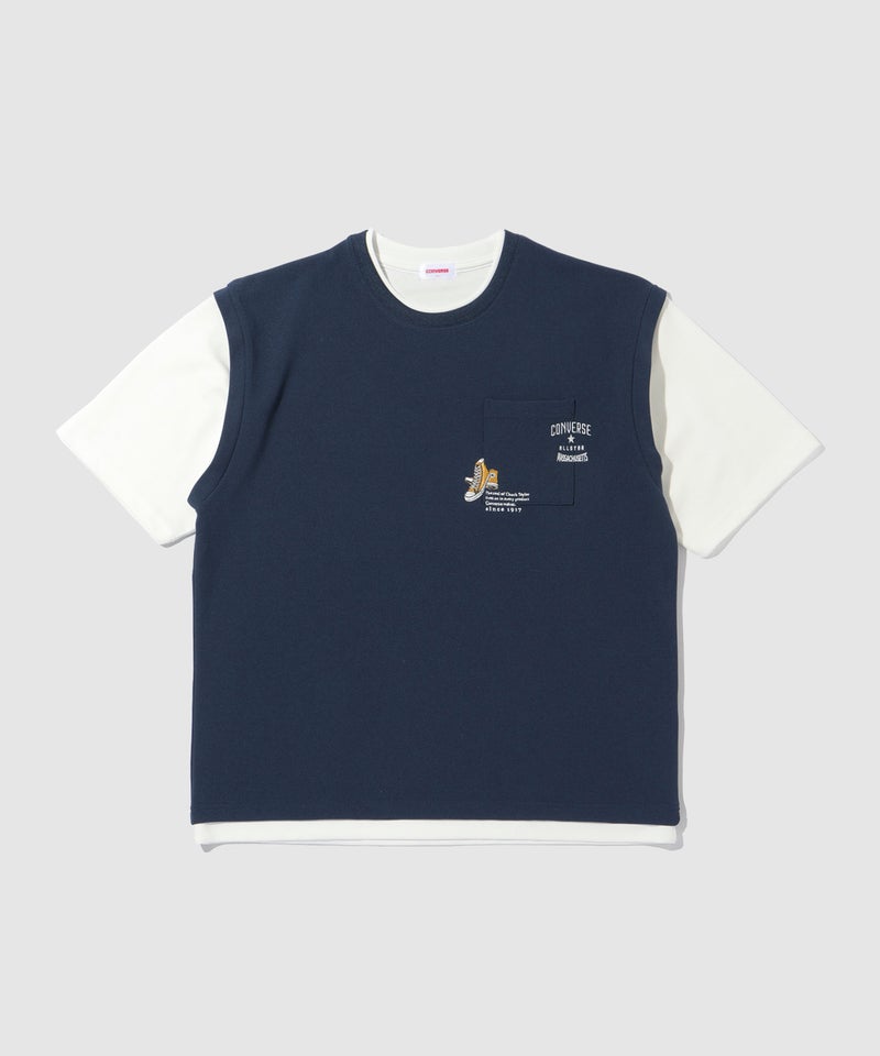 CONVERSE フェイクベストTシャツ メンズ メール便 対応商品商品画像-2