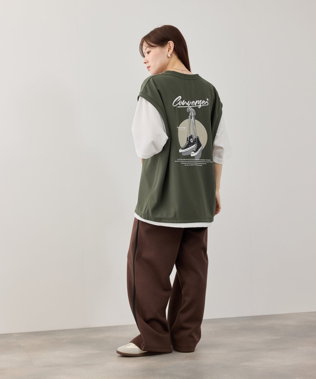 CONVERSE フェイクベストTシャツ メンズ メール便 対応商品