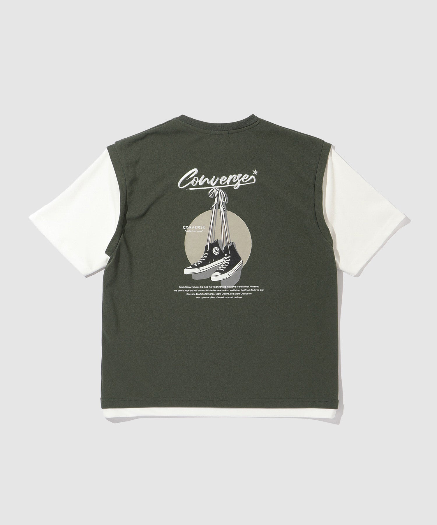 CONVERSE フェイクベストTシャツ メンズ
