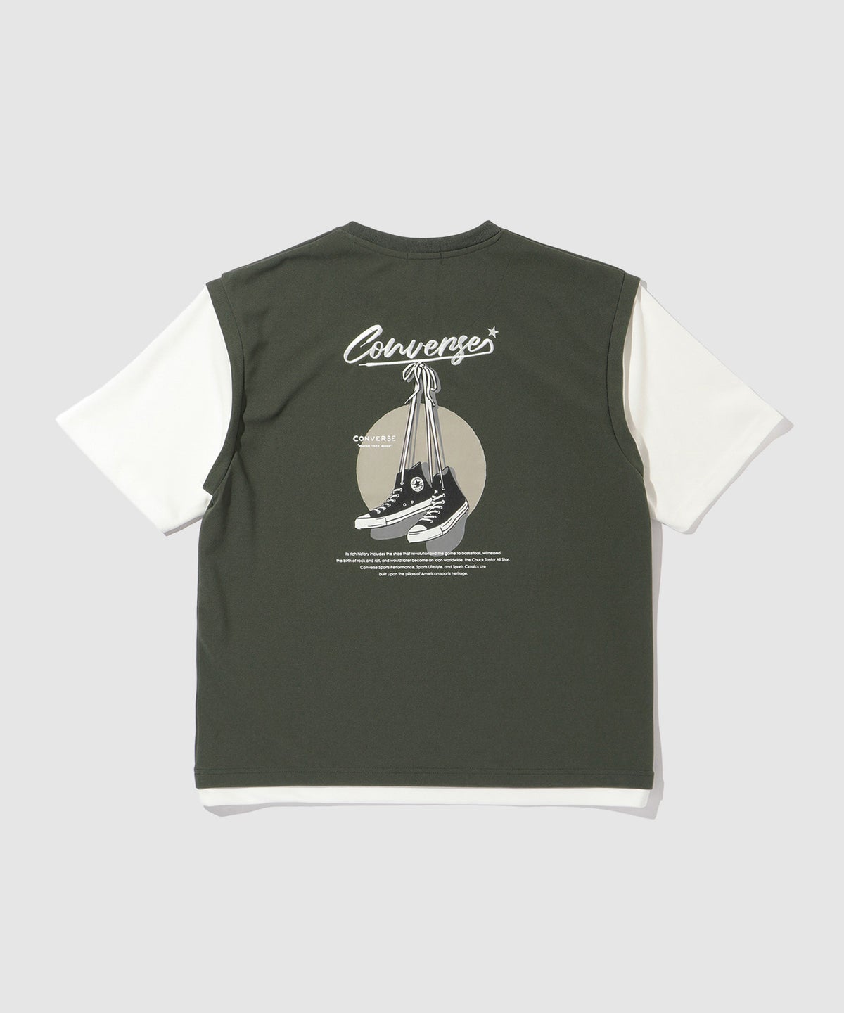 CONVERSE フェイクベストTシャツ メンズ メール便 対応商品