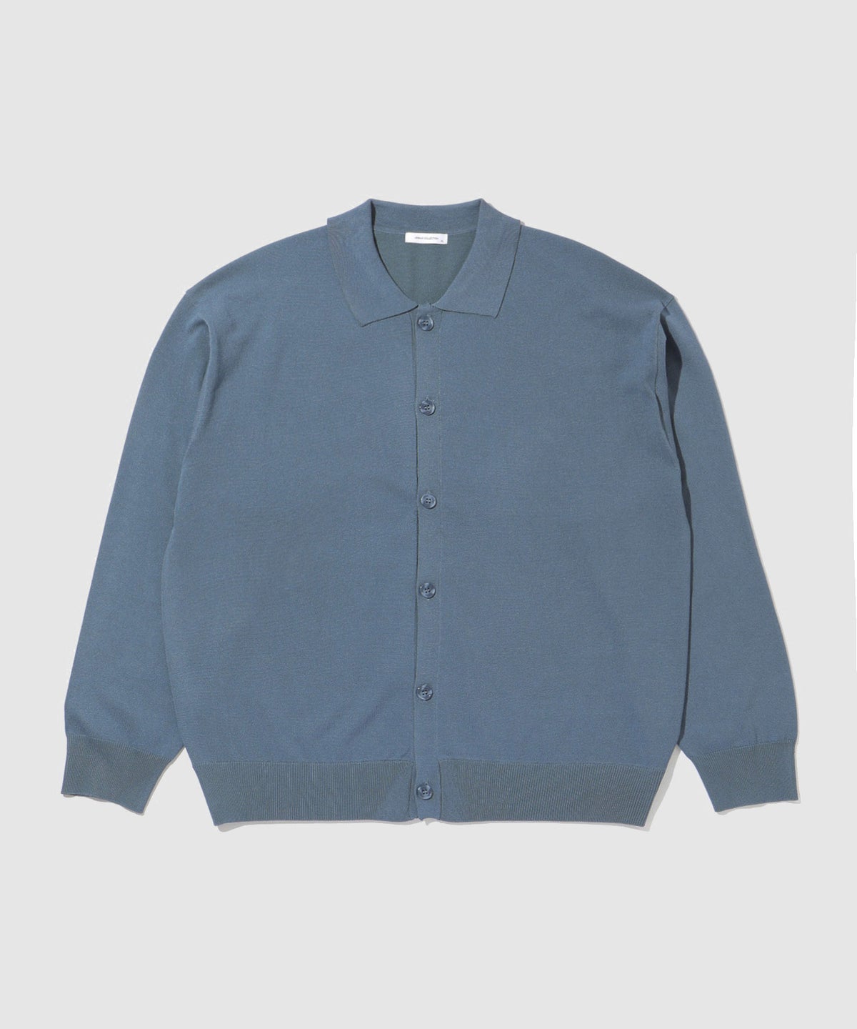 URBAN COLLECTION ポリニット ポロカーディガン メンズ