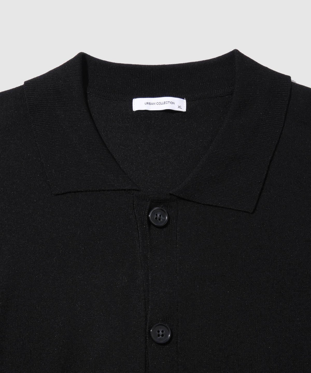 URBAN COLLECTION ポリニット ポロカーディガン メンズ