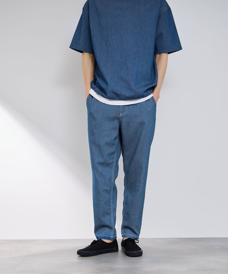 NAVY  ブリーズデニム イージーパンツ メンズ商品画像-4