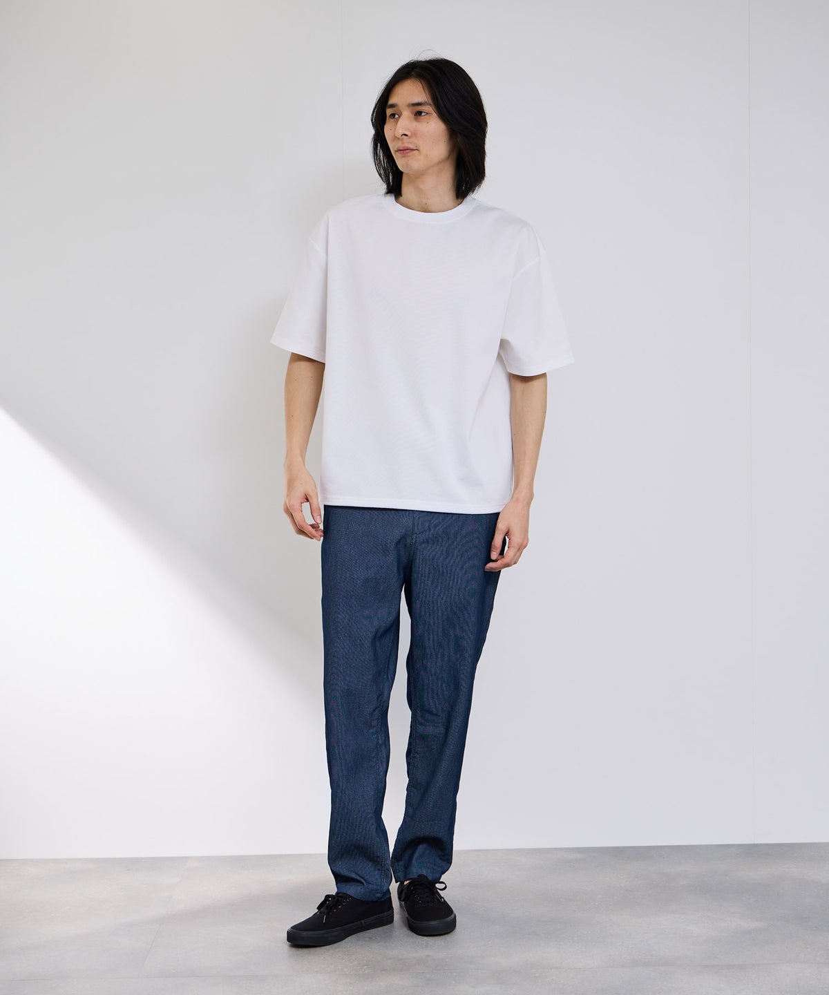 NAVY ブリーズデニム イージーパンツ メンズ