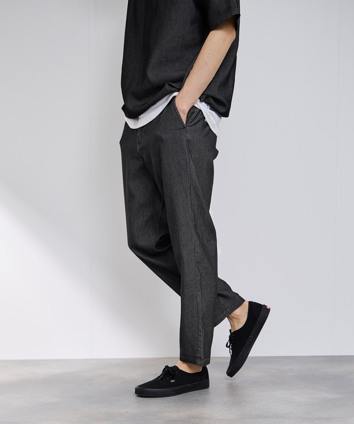 NAVY ブリーズデニム イージーパンツ メンズ