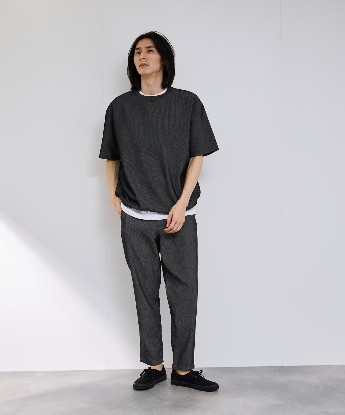 NAVY ブリーズデニム イージーパンツ メンズ