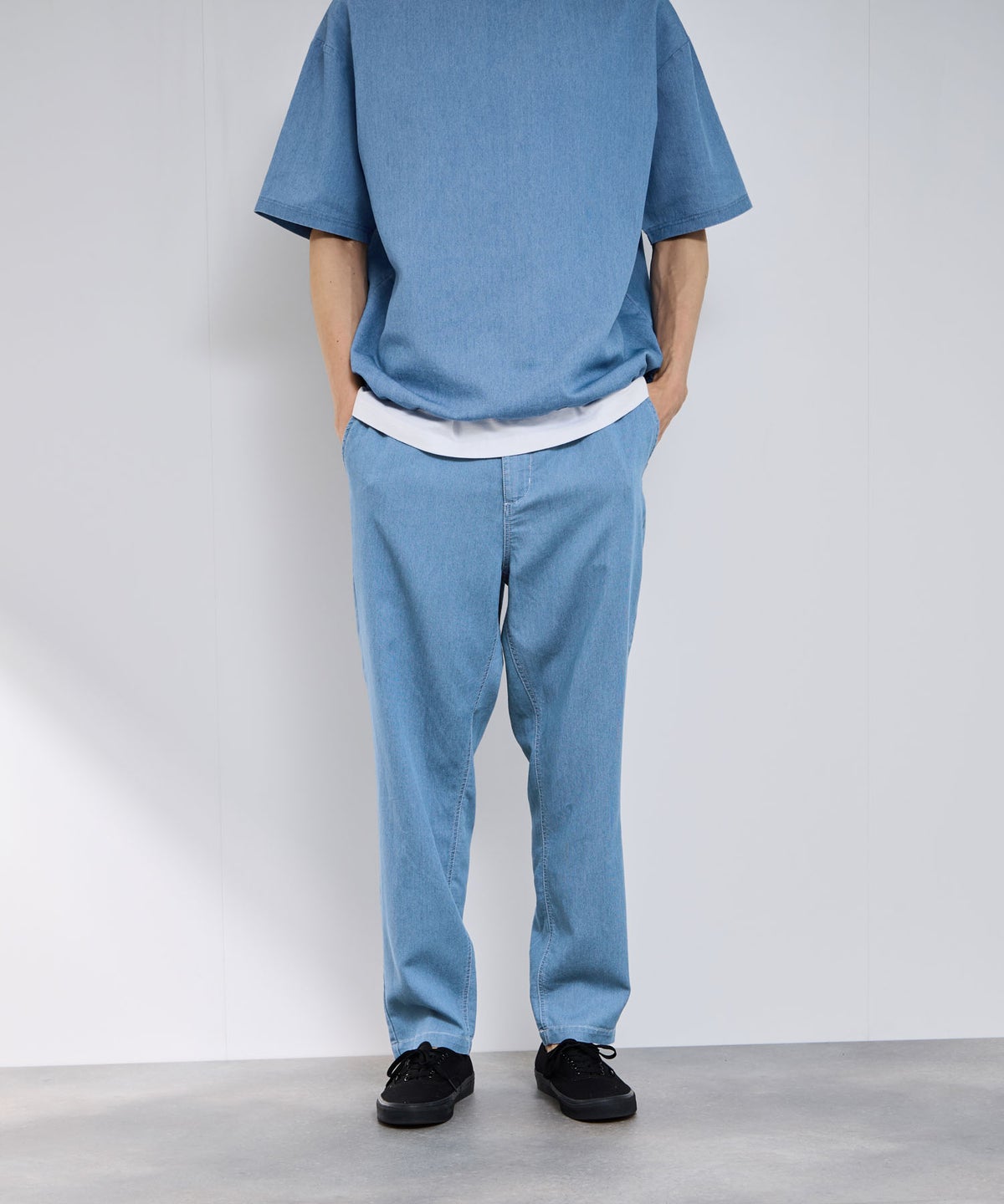 NAVY ブリーズデニム イージーパンツ メンズ