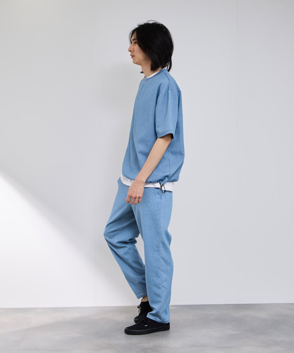 NAVY ブリーズデニム イージーパンツ メンズ